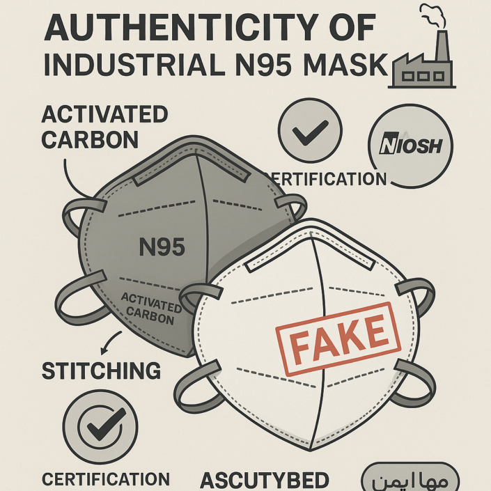 اصالت ماسک N95 صنعتی